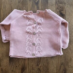 Pink Knit Cardigan